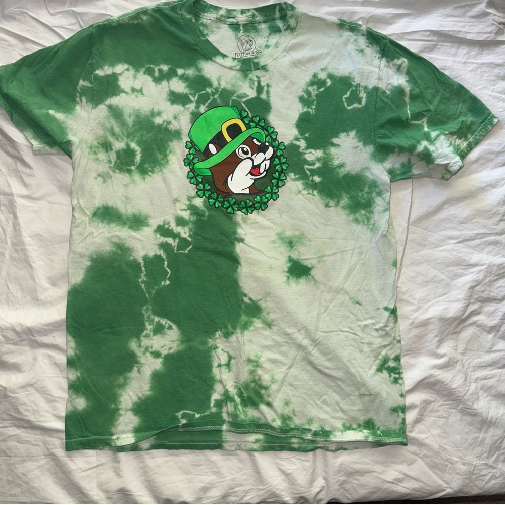 Buc-ee’s Women's St. Patrick’s Day Tie-Dye T-Shirt - Size Medium
